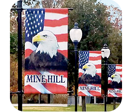 Rileighs Outdoor Decor - Patriotic Street Pole Banner