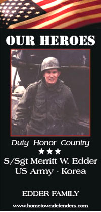 Outdoor Street Poll Banner - Hometown Heros - Veterans