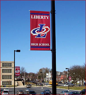 School Outdoor Street Pole Banner
