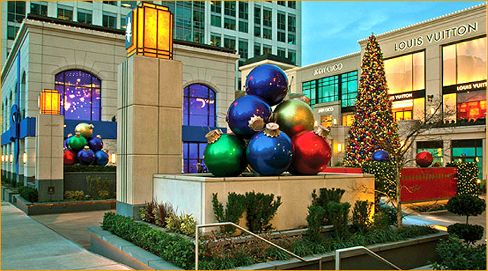 Stacked Ornaments Mall Decorations