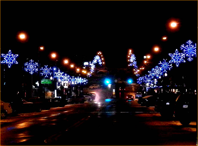 Custom Street Display - Street Entry Way Snowflakes