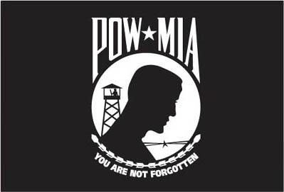 Large Formate Flags - POW - MIA- Prisoners of War - Missing in Action