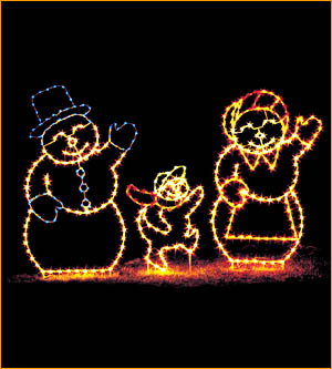 Outdoor Ground Display Snowman