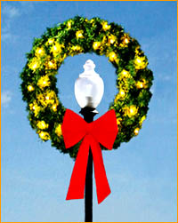 lampost-Wreath-LP319 Lamppost Wreath LP319