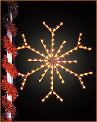pole-snowflake-silhouette Lamppost Snowflake Silhouette