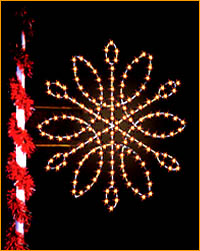 pole-snowflake-spiral Lamppost Snowflake Spiral
