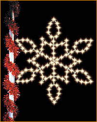 pole-snowflake-winterfest Lamppost Snowflake Winterfest