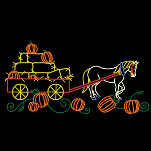 RileighsOutdoorDecor-Halloween-horse-hay-wagon