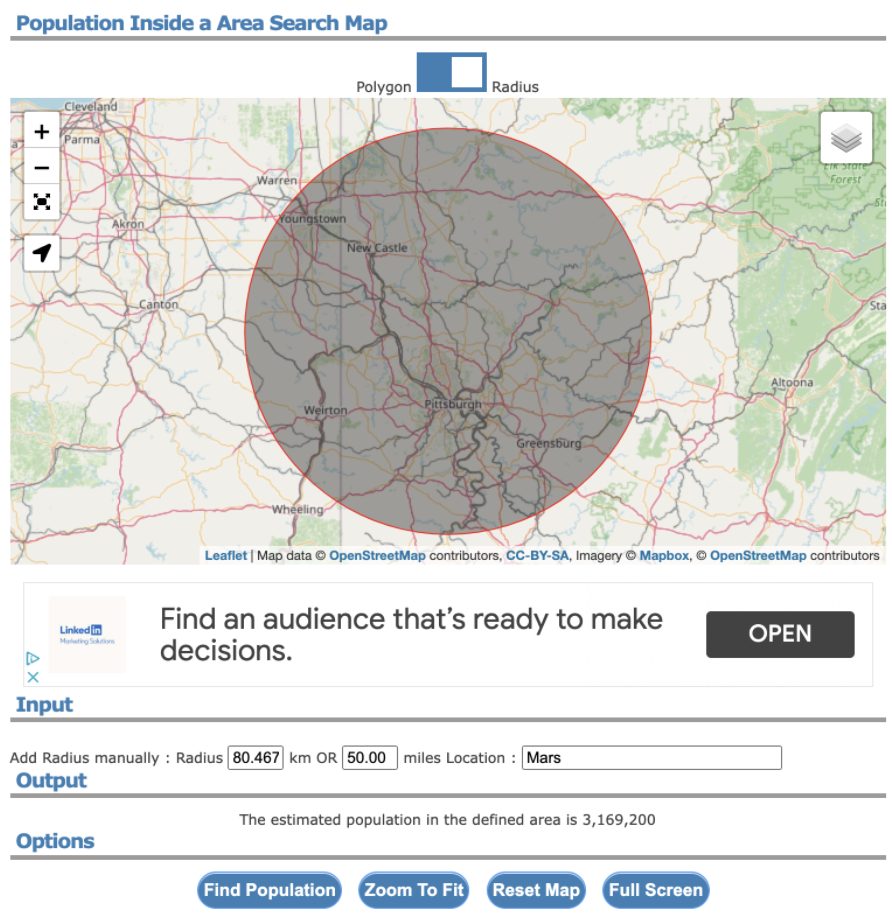 Mars PA Population