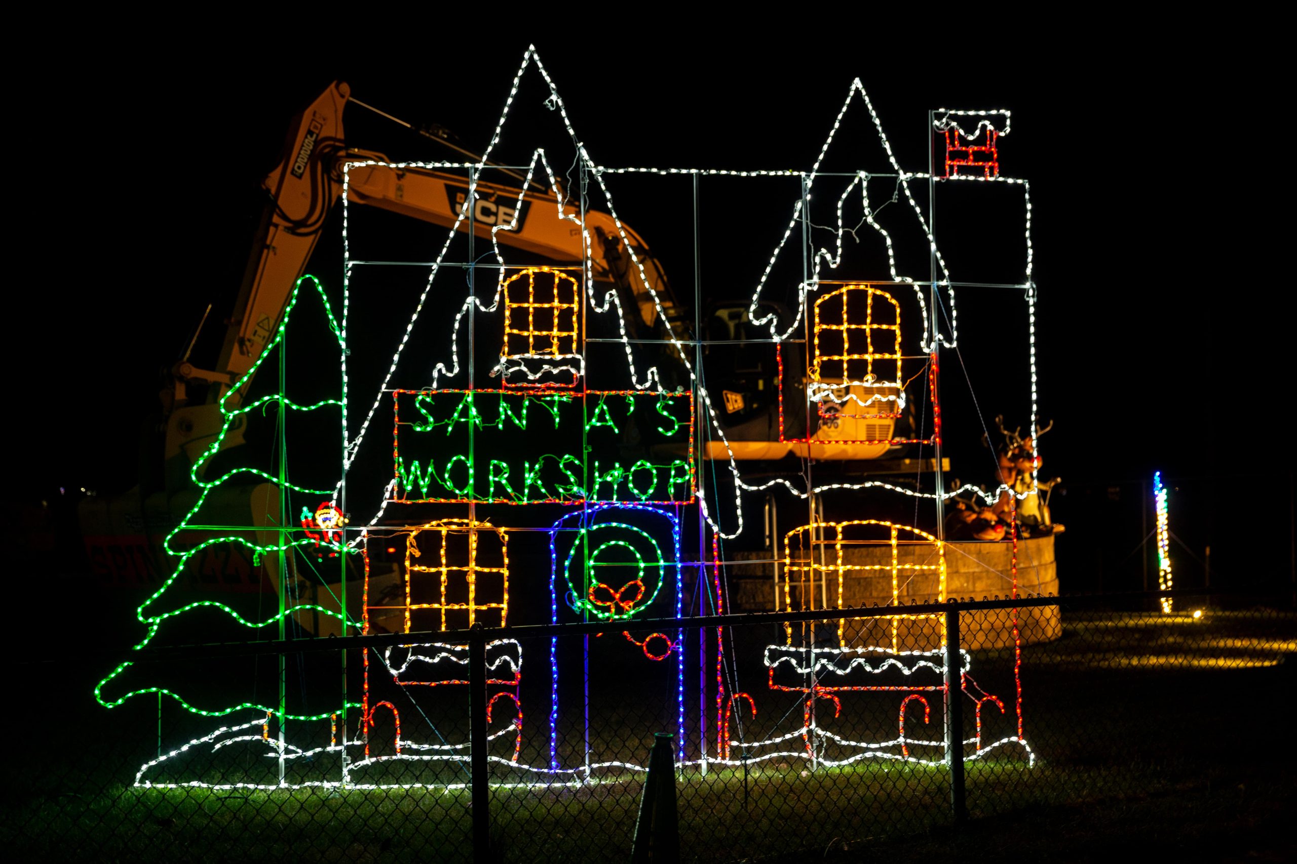 santas workshop light show