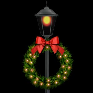 lamp post decorating ideas for christmas