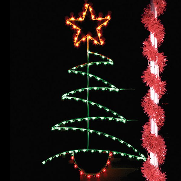 Pole Mounted Outdoor Christmas Decoration Displays