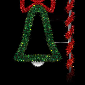Lighted Bell with Garland