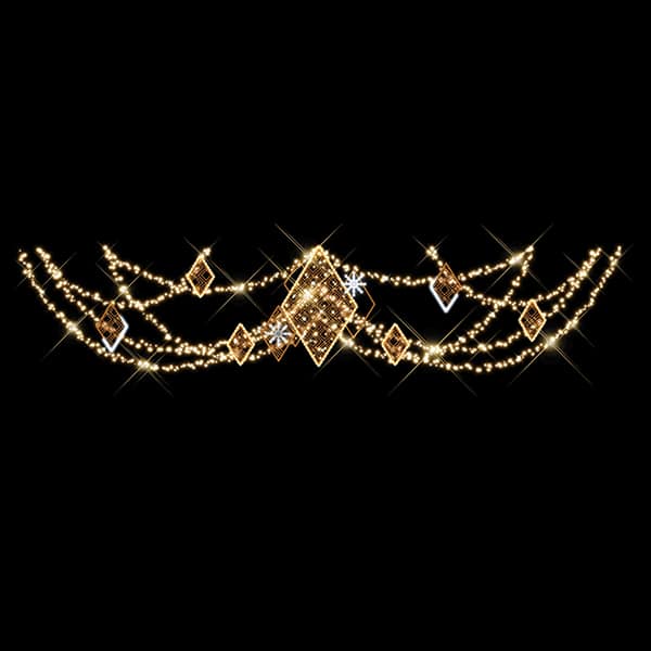 Quadrille Chain Skyline - Holiday Outdoor Decor