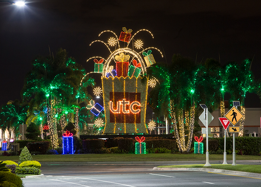Picture of Custom Decor in front of University Town Center (UTC) Mall in Sarasota Florida