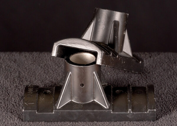 two black brackets on black background