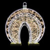 Stunning walkthrough ornament with oval passage in warm white and gold