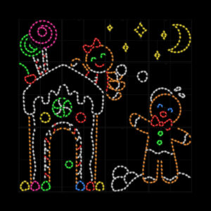 Gingerbread House Snowball Toss