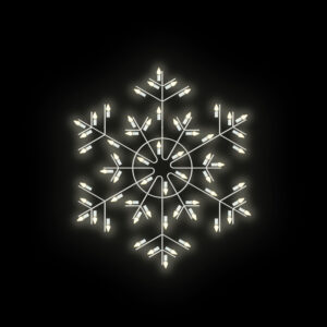  4' Presidential Snowflake Building Front